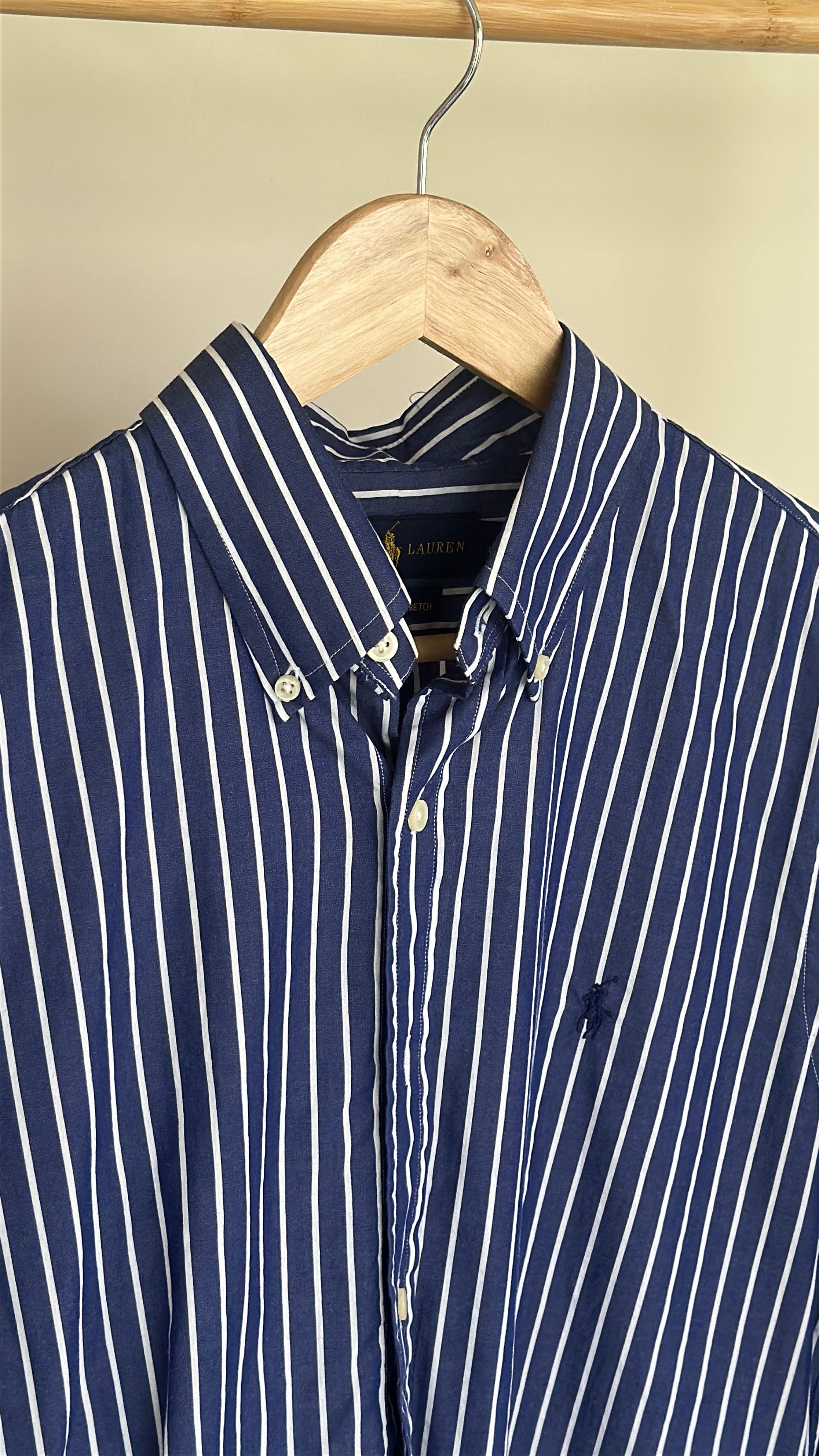 Ralph Lauren Navy Striped Shirt
