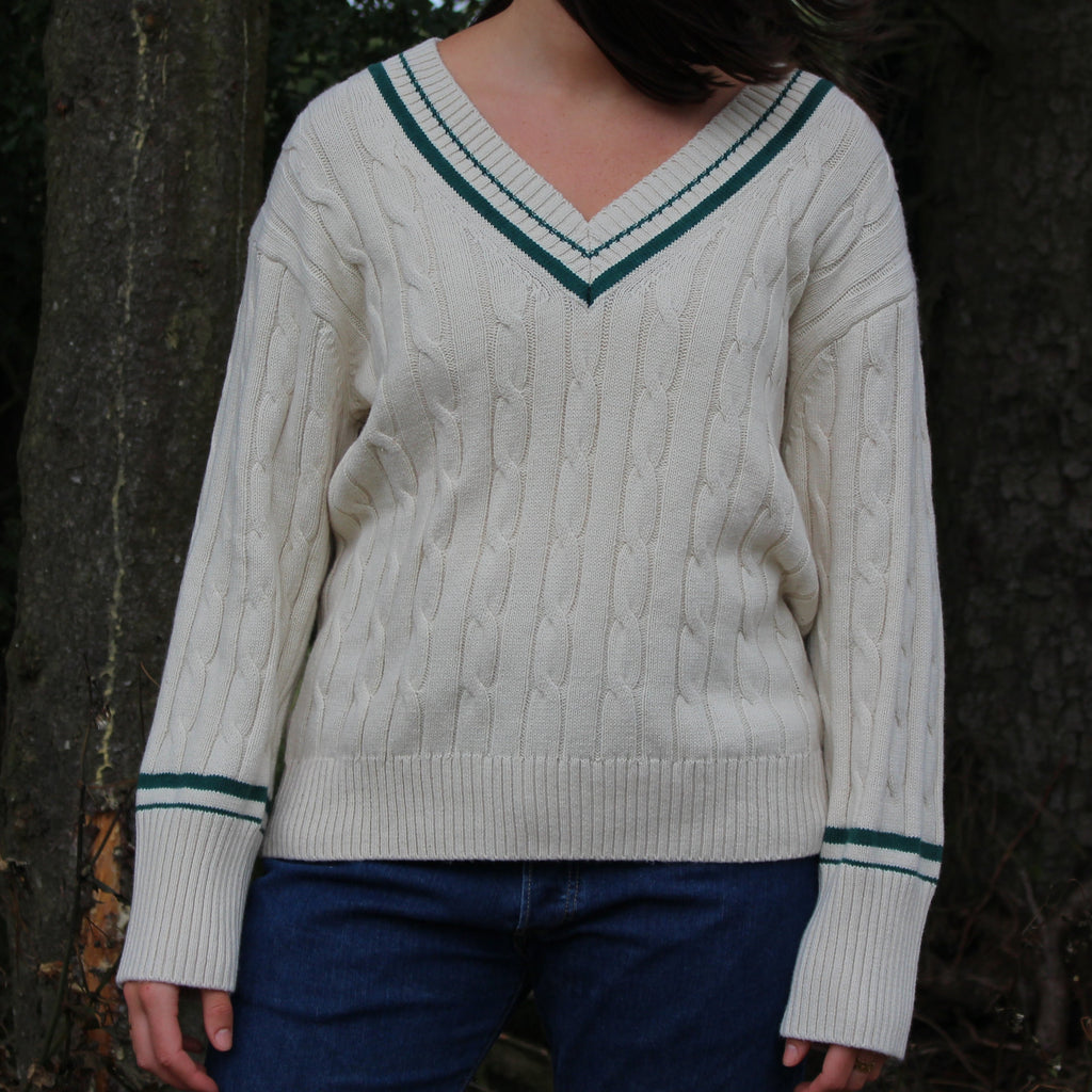 GAP Cable Knit V Neck Sweater