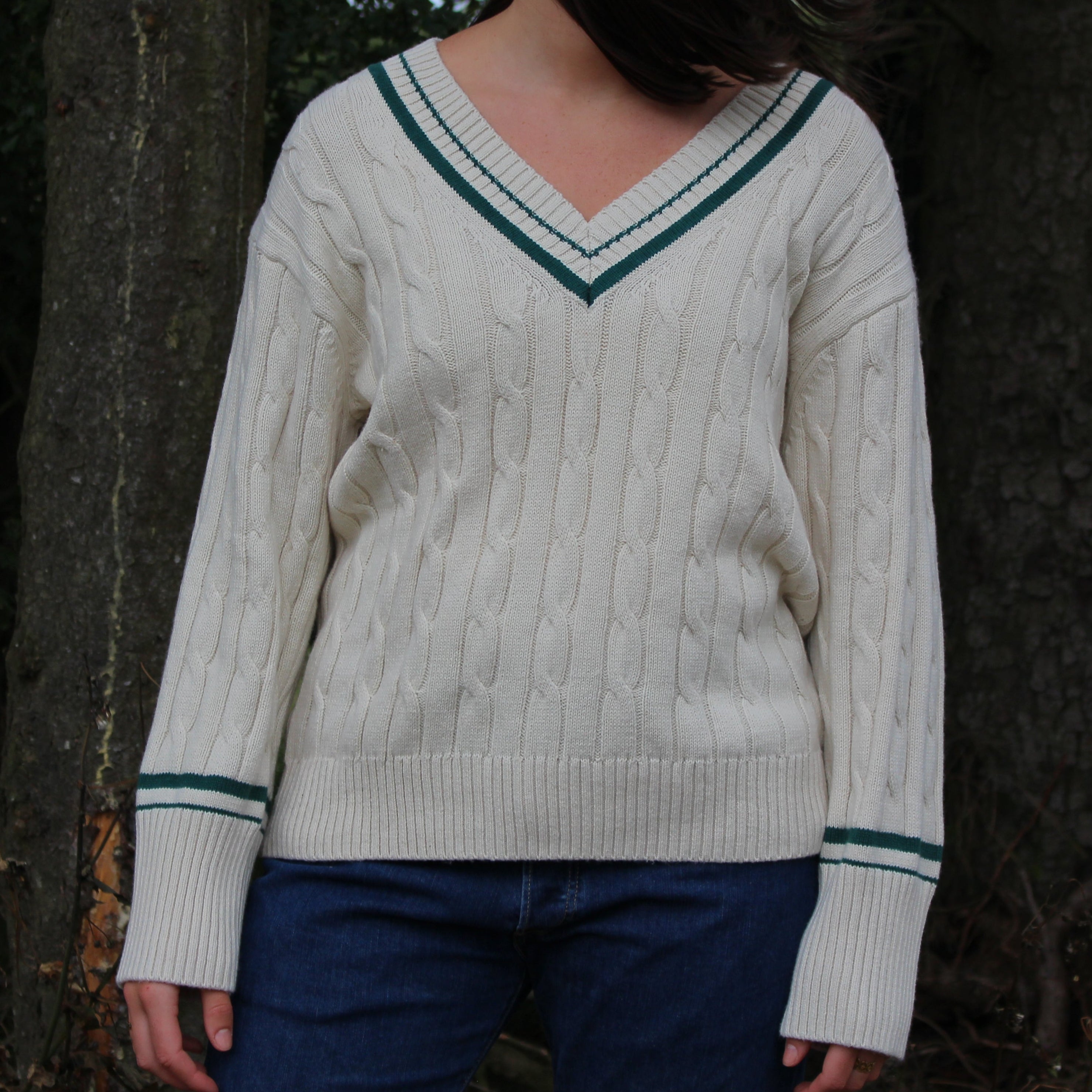 GAP Cable Knit V Neck Sweater