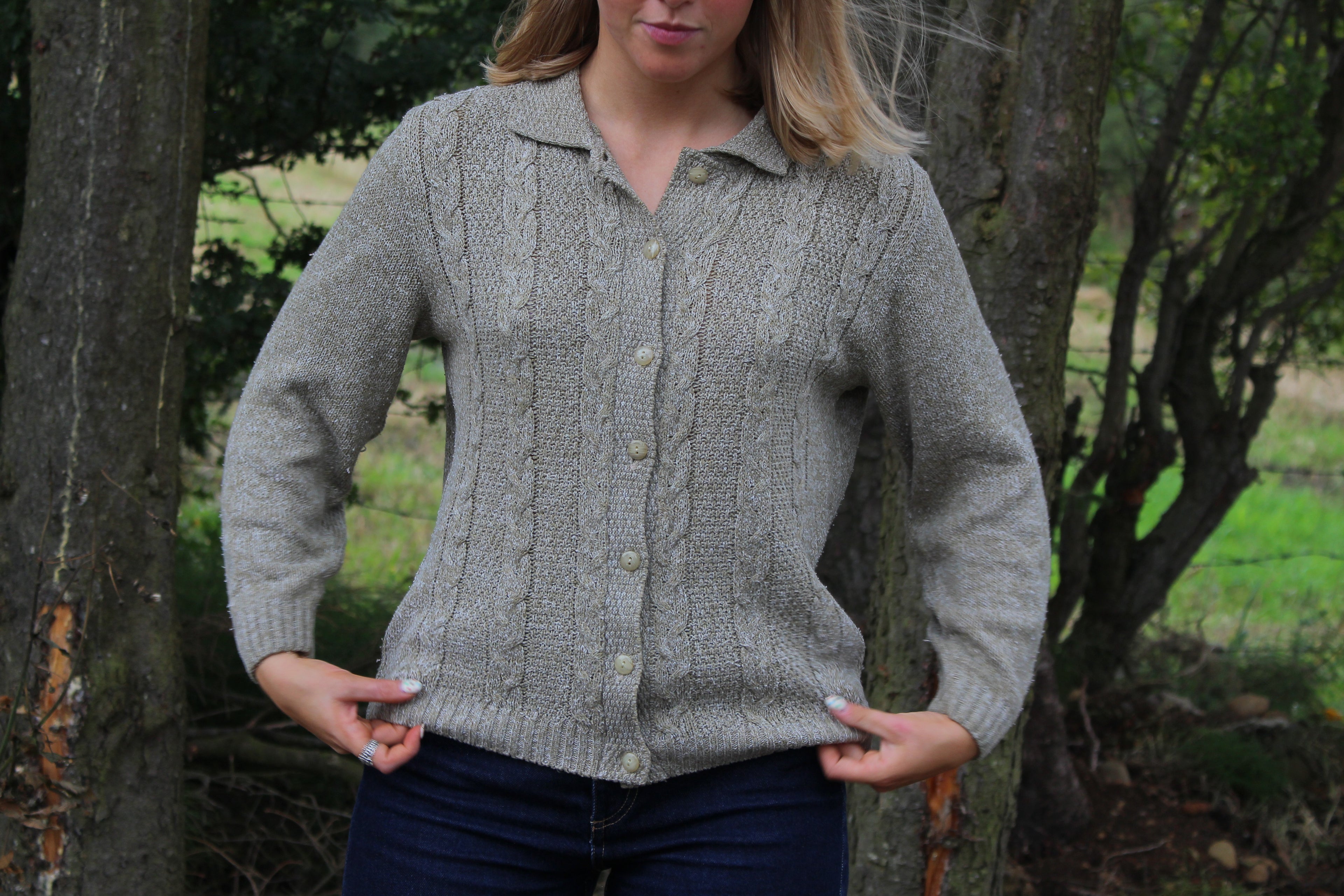 Vintage Berketex Green Cardigan