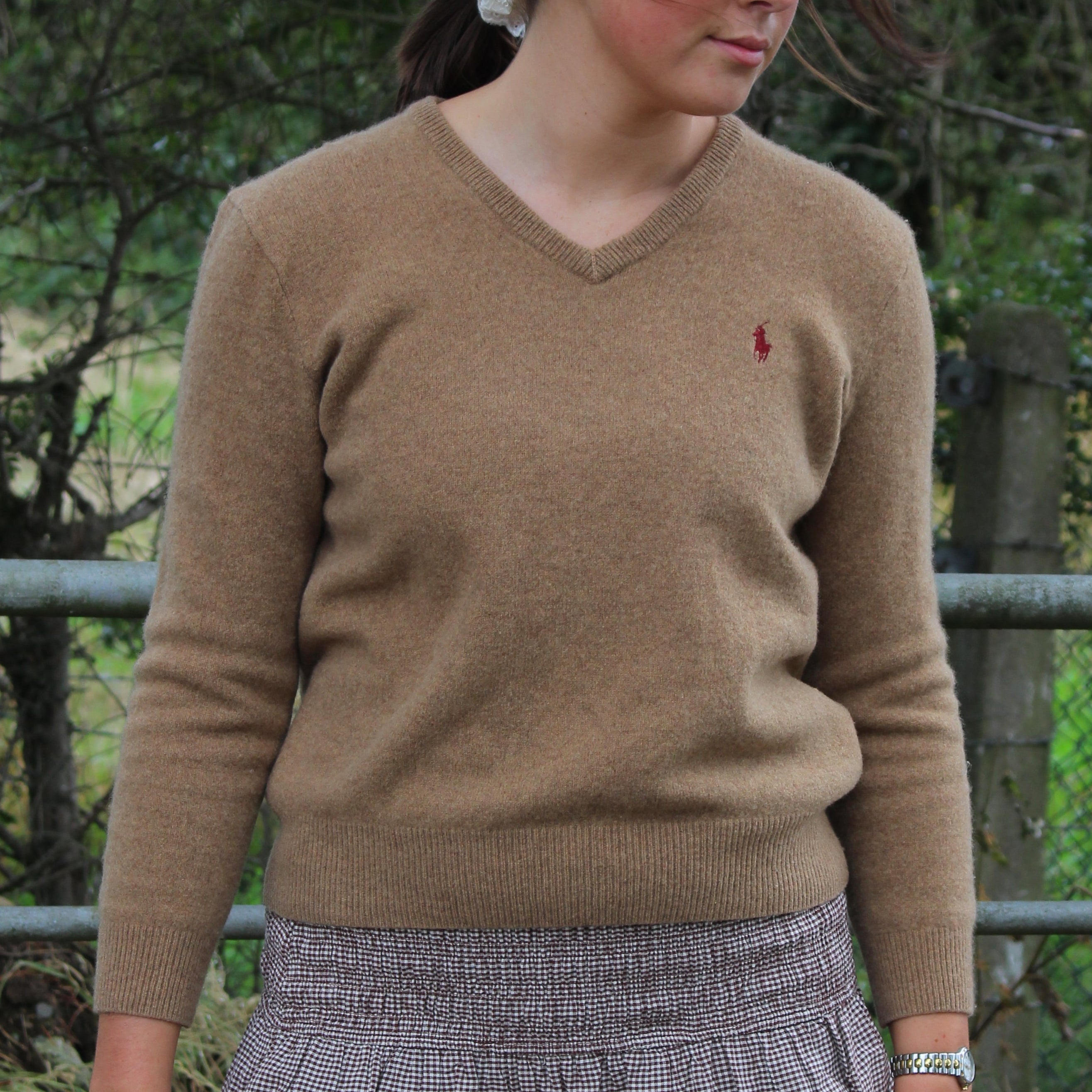 Ralph Lauren 100% Wool V-Neck Jumper