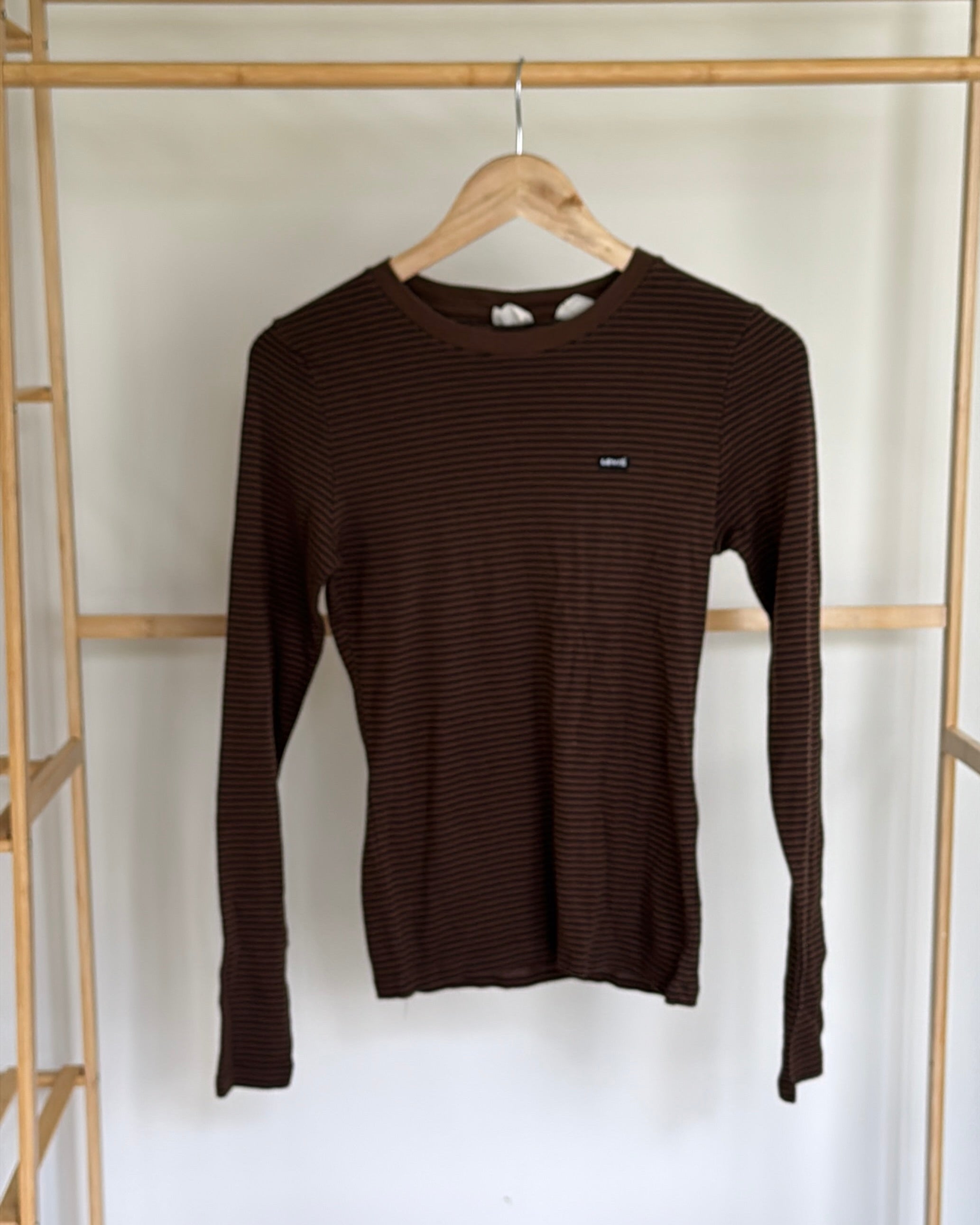 Levi's Brown Stripe Long Sleeve Top