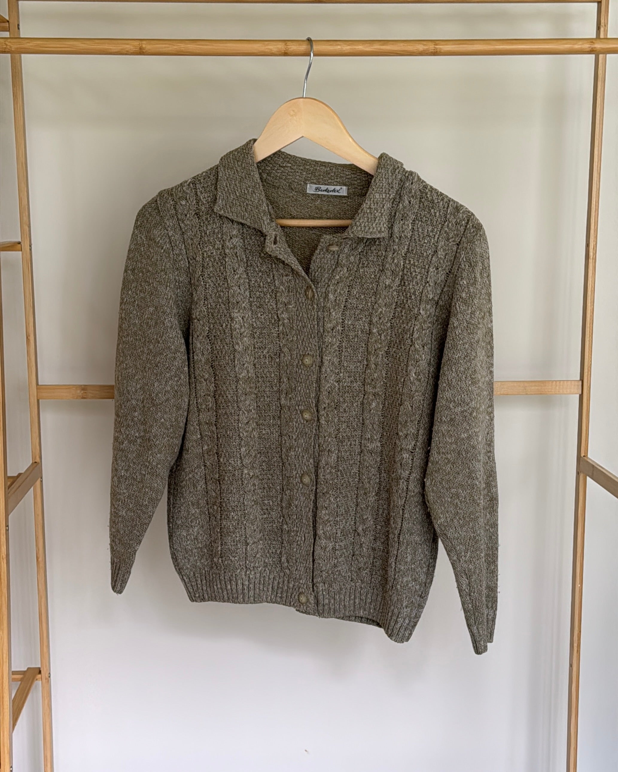 Vintage Berketex Green Cardigan