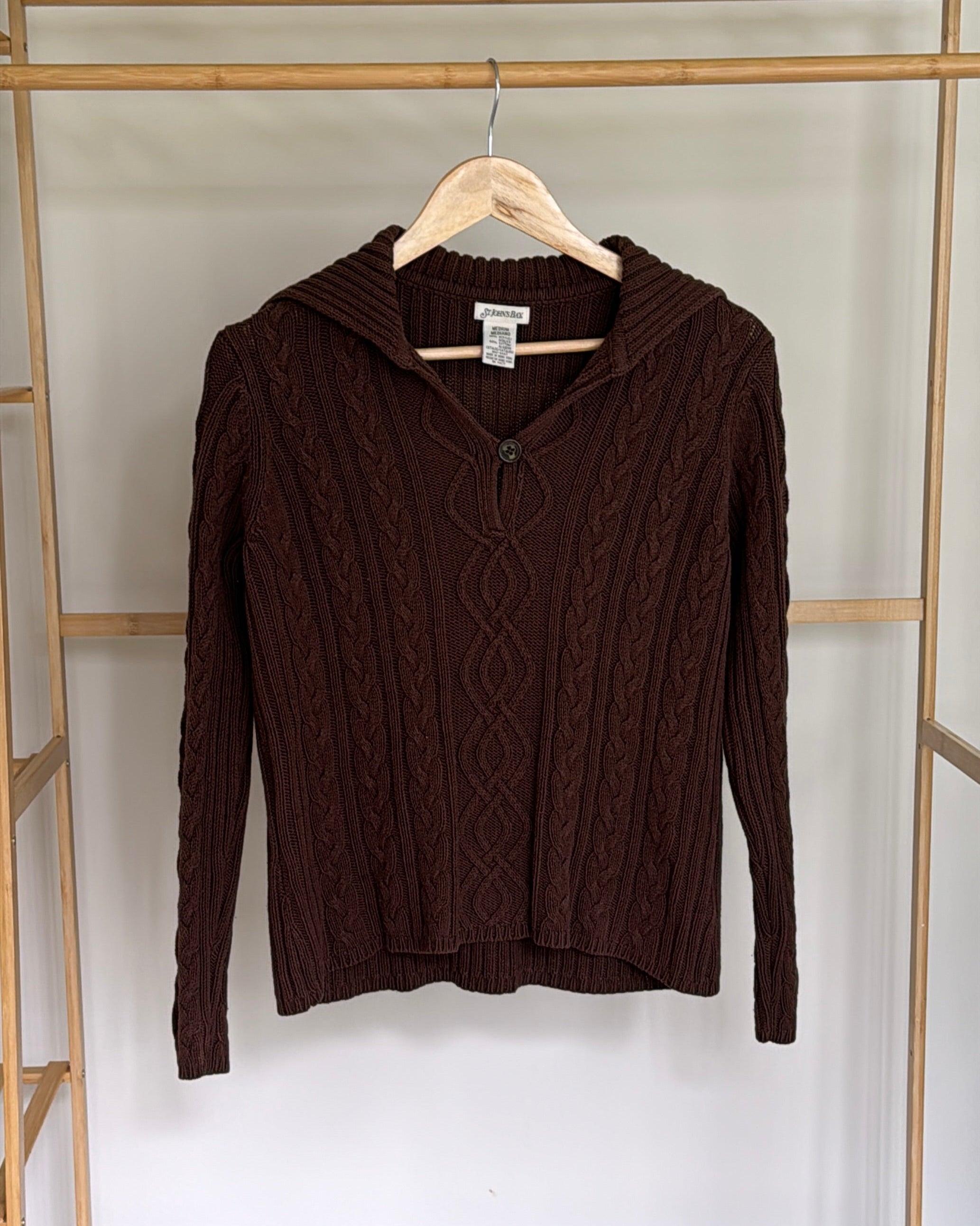 St. John's Bay Brown Knit Jumper
