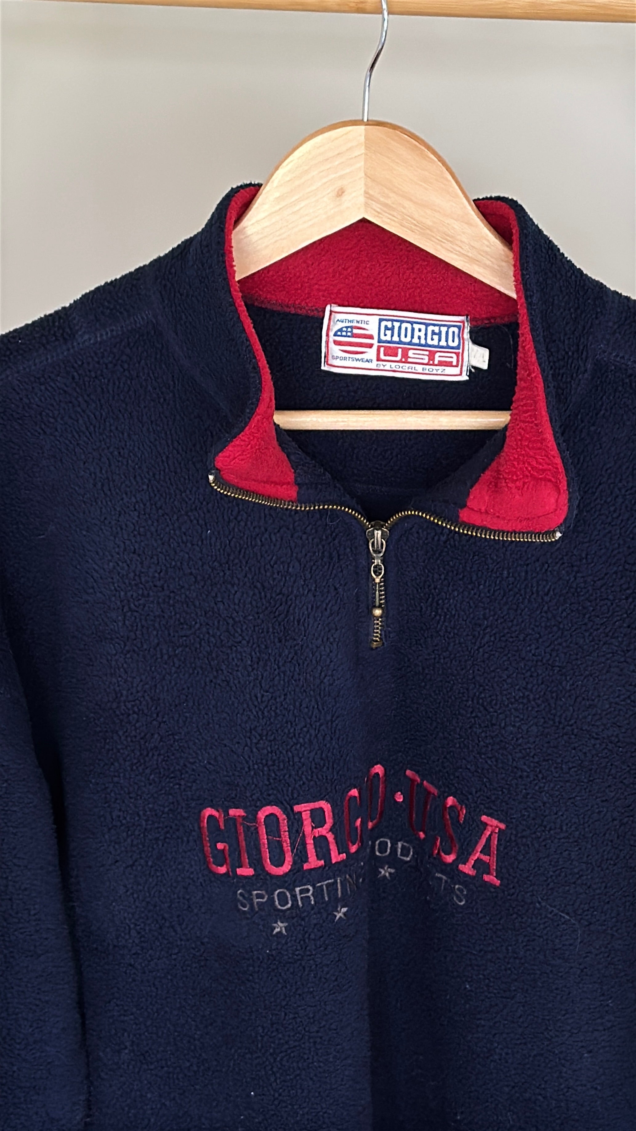 Navy 'Georgia' 1/4 Zip Fleece