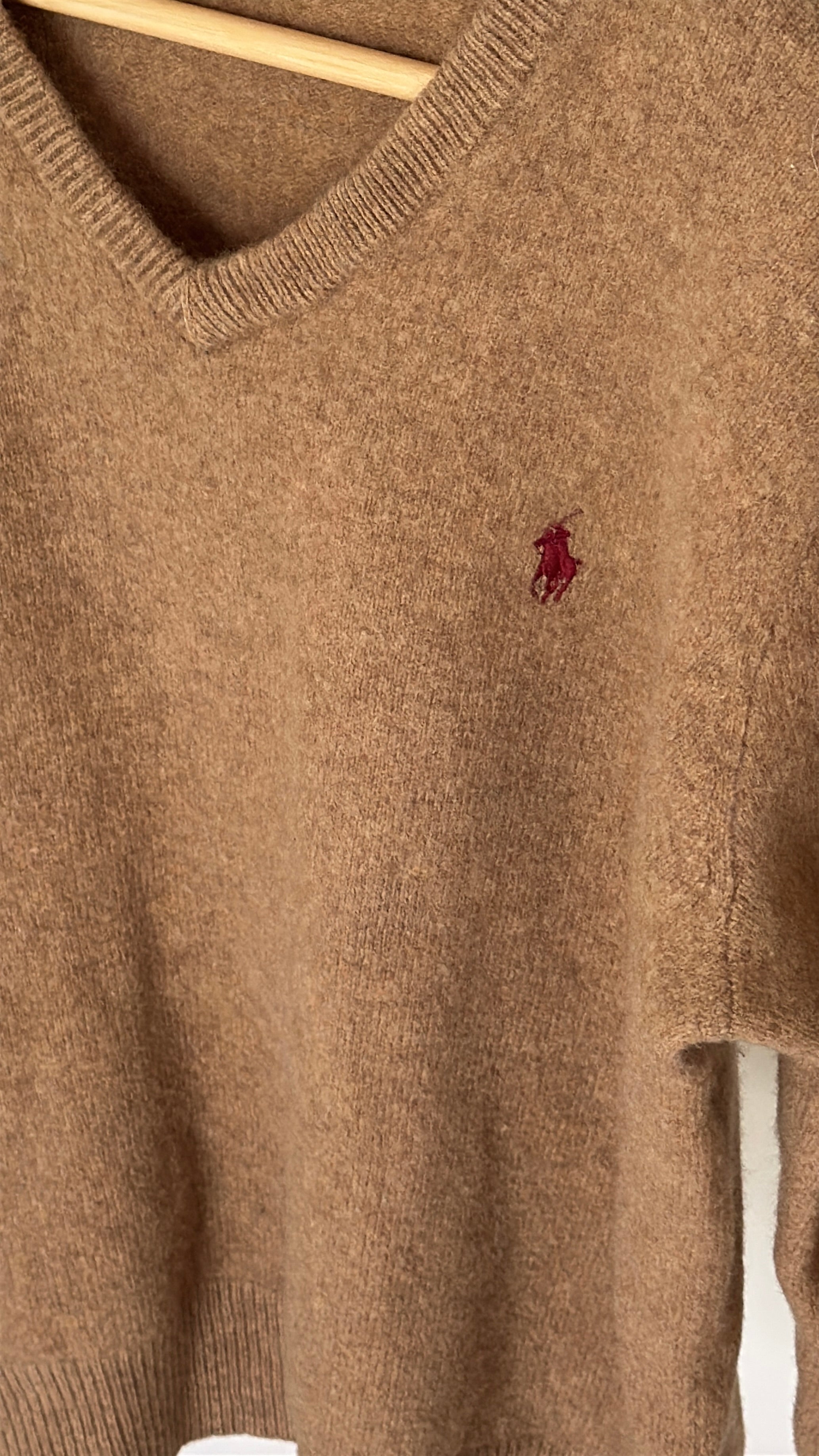 Ralph Lauren 100% Wool V-Neck Jumper