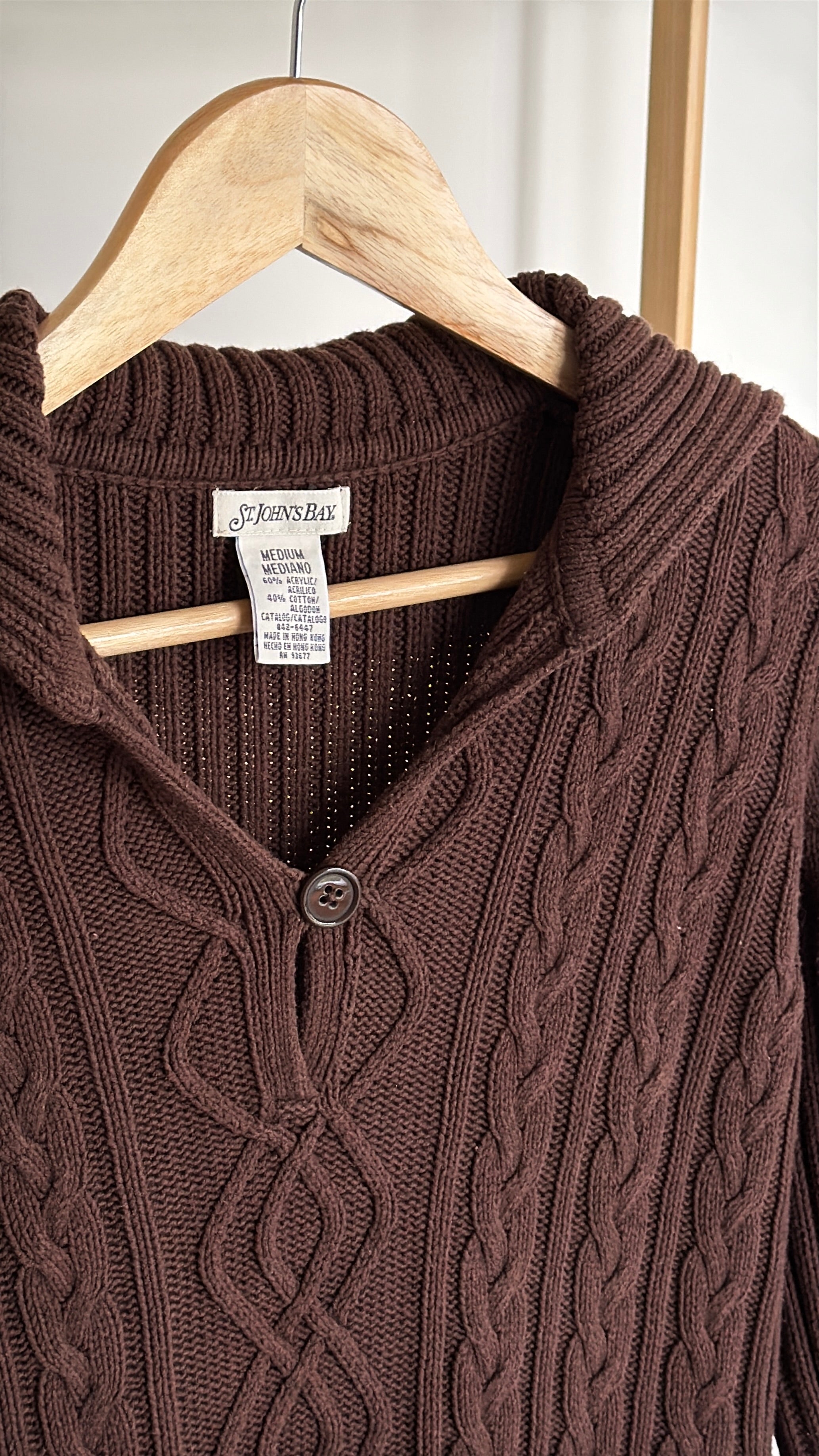 St. John's Bay Brown Knit Jumper
