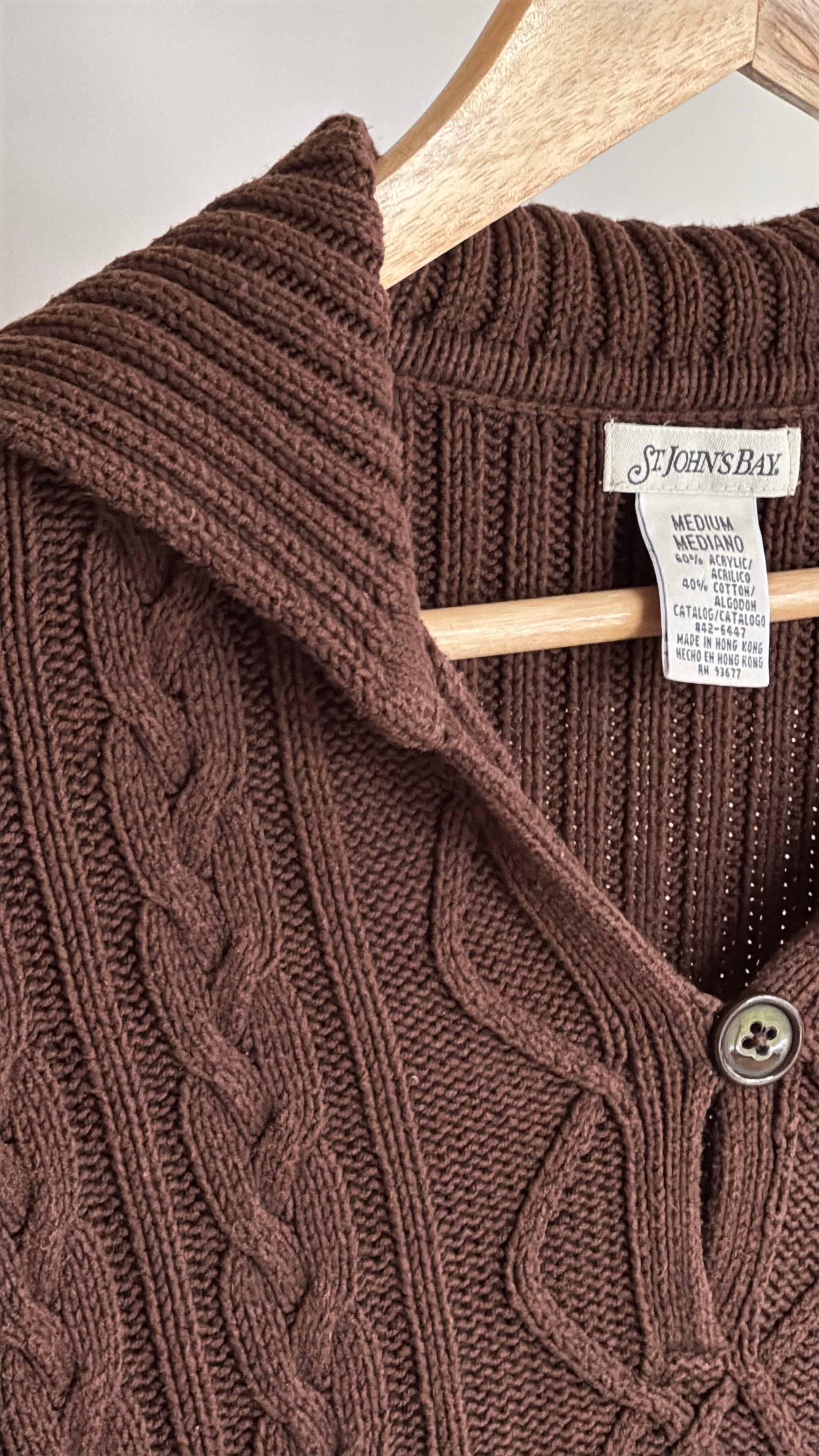 St. John's Bay Brown Knit Jumper