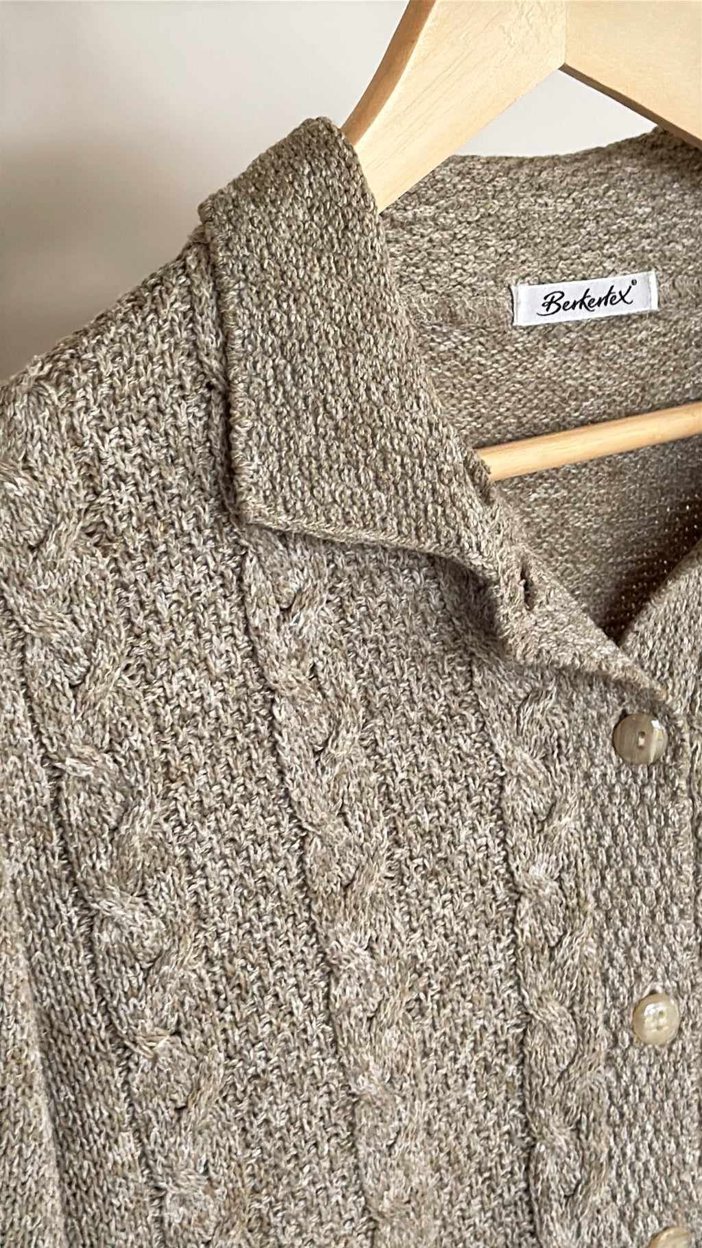 Vintage Berketex Green Cardigan