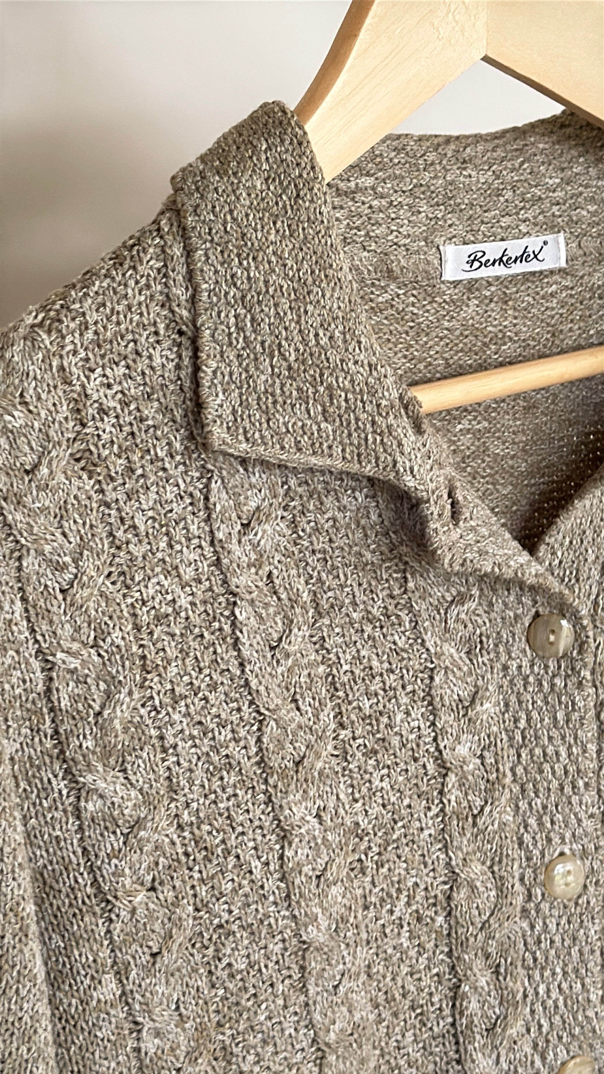 Vintage Berketex Green Cardigan
