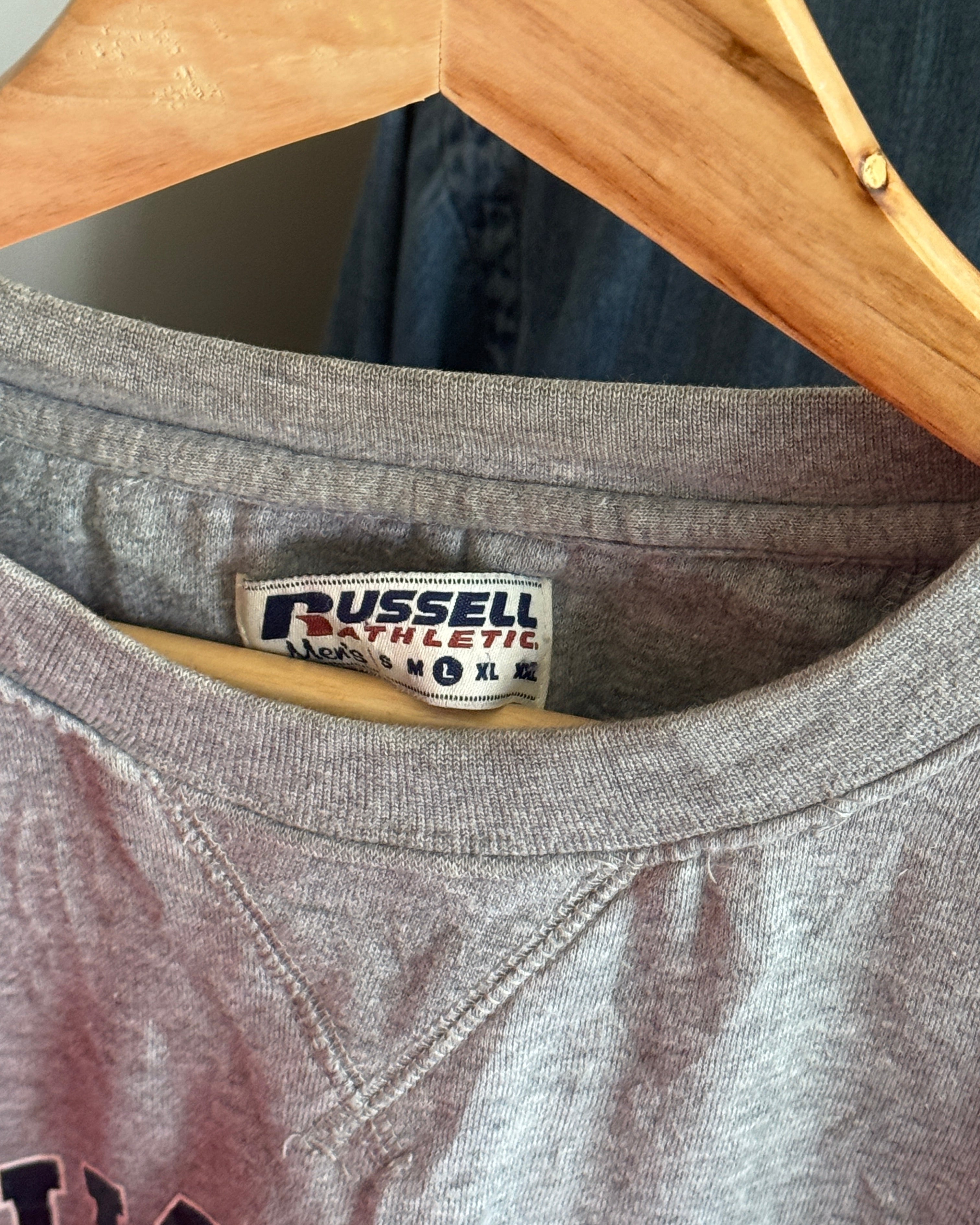 Russell Athletic Grey Crew Neck Sweater