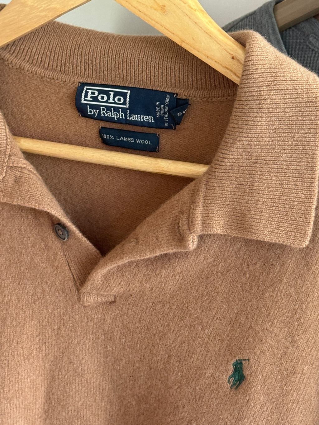 Ralph Lauren 100% Lambs Wool Collared Jumper