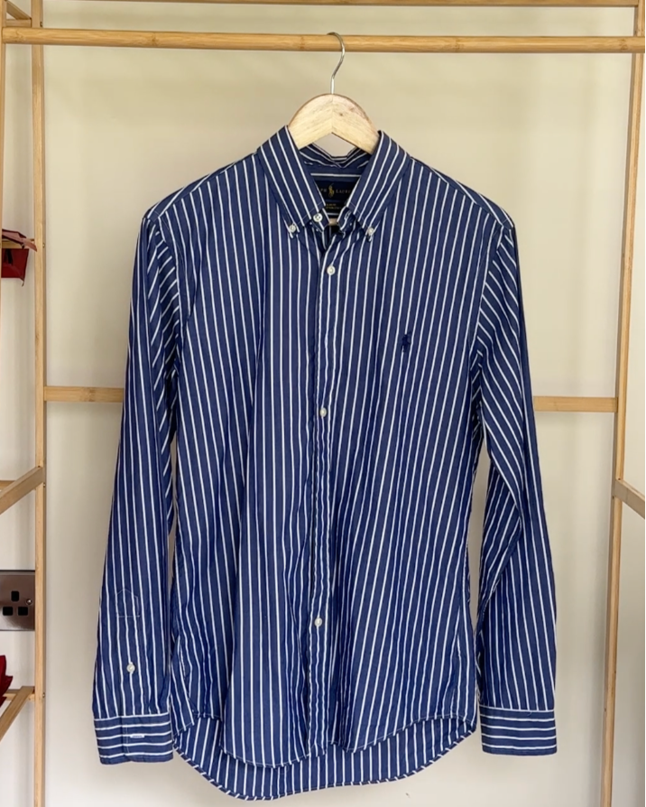 Ralph Lauren Navy Striped Shirt