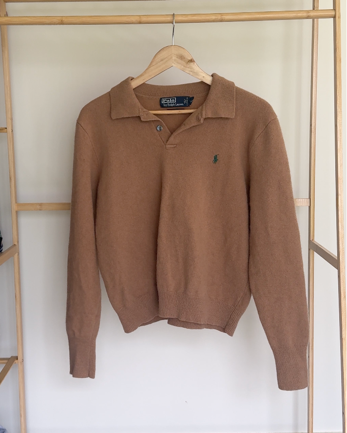 Ralph Lauren 100% Lambs Wool Collared Jumper