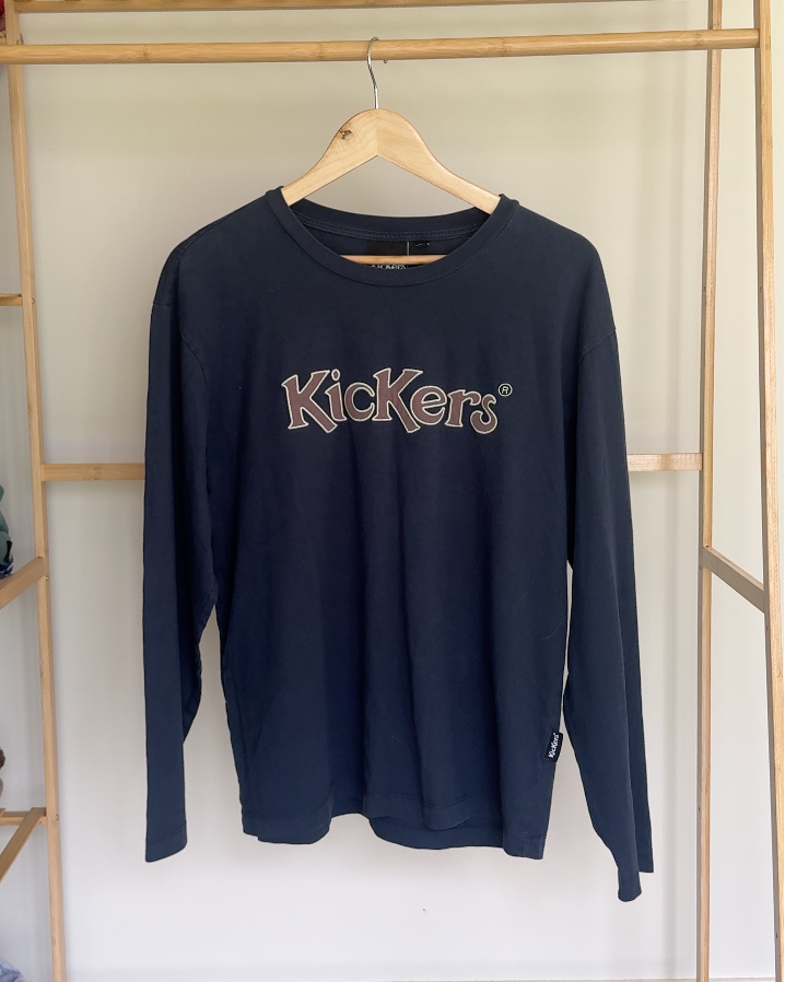 Kickers Long Sleeve Navy Top